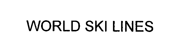 Trademark Logo WORLD SKI LINES