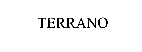 Trademark Logo TERRANO