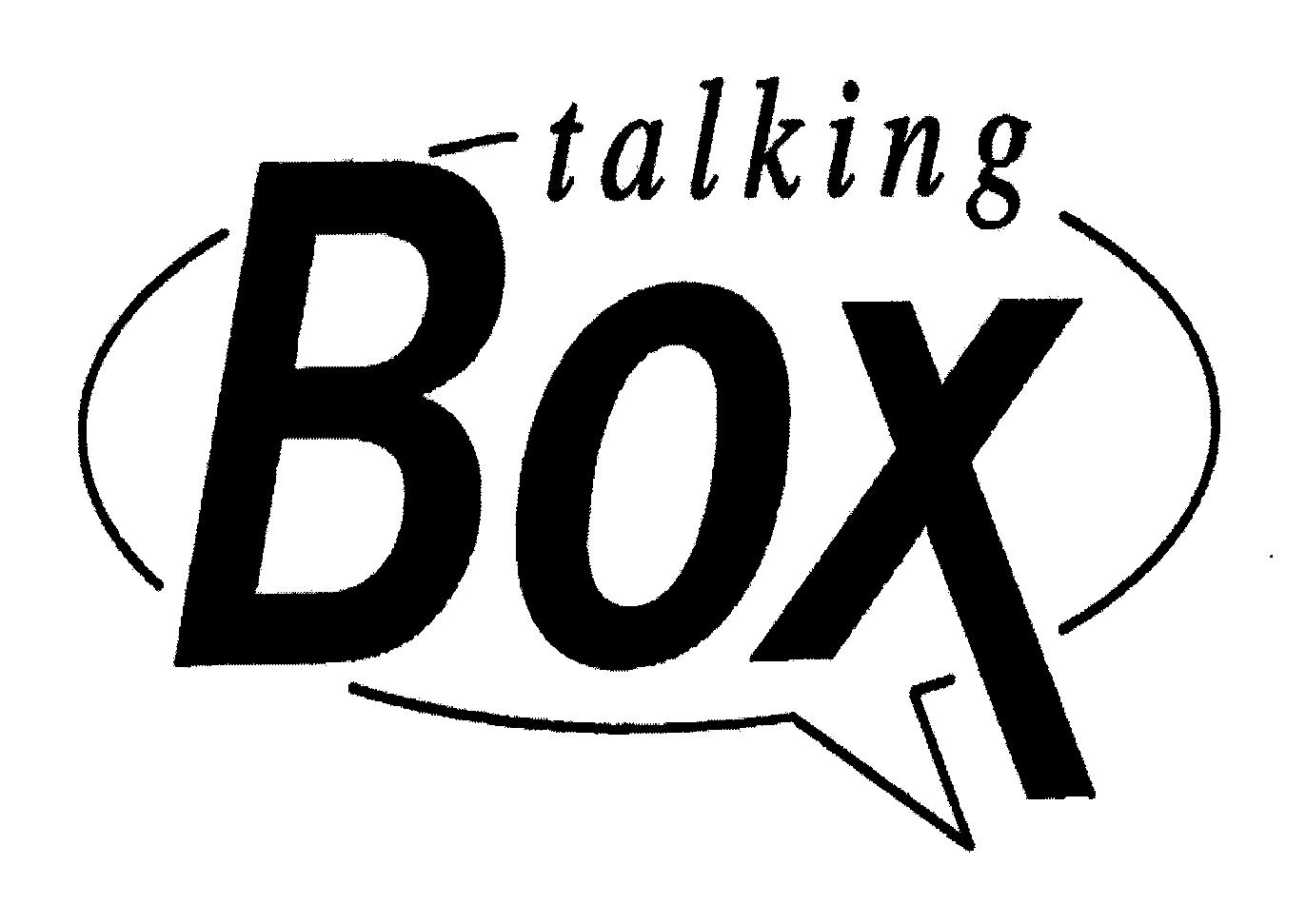Trademark Logo TALKING BOX
