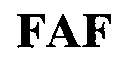 Trademark Logo FAF