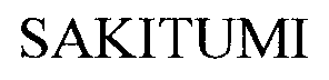 Trademark Logo SAKITUMI