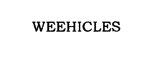 Trademark Logo WEEHICLES