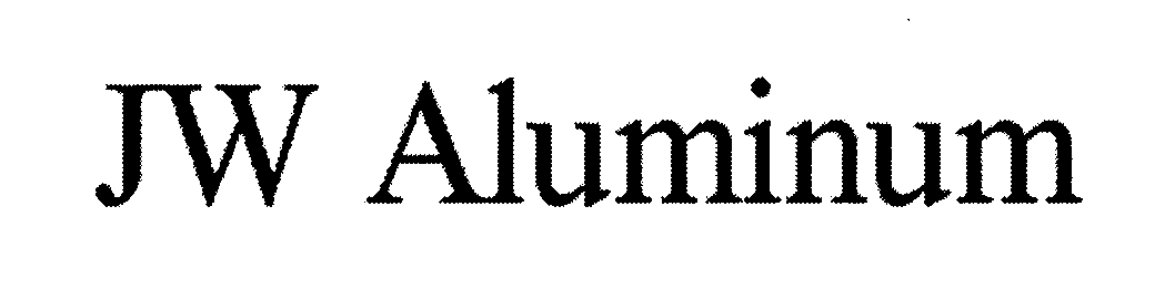 Trademark Logo JW ALUMINUM