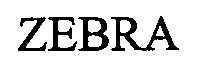 Trademark Logo ZEBRA