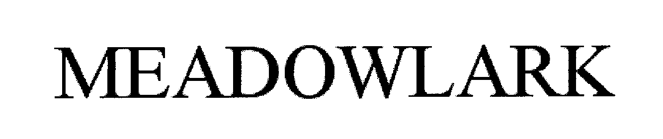 Trademark Logo MEADOWLARK