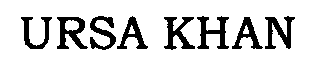 Trademark Logo URSA KHAN