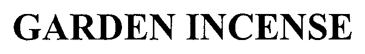 Trademark Logo GARDEN INCENSE