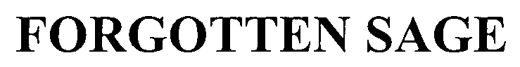Trademark Logo FORGOTTEN SAGE