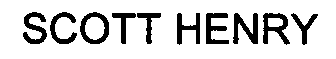 Trademark Logo SCOTT HENRY