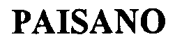 Trademark Logo PAISANO