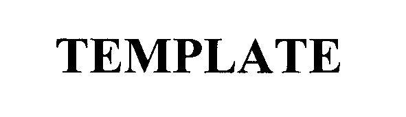 Trademark Logo TEMPLATE