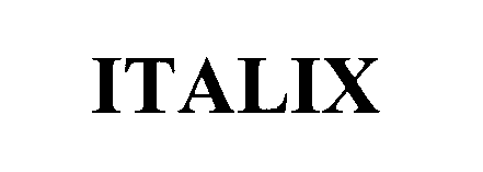 Trademark Logo ITALIX