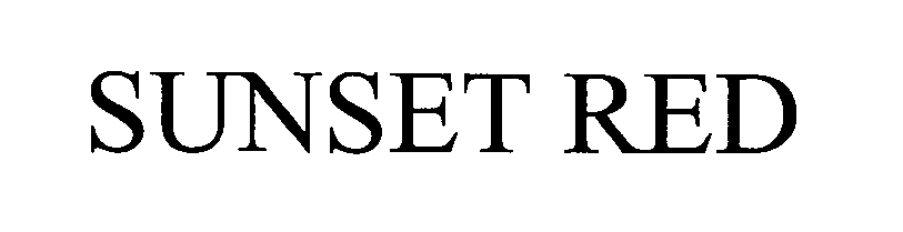 Trademark Logo SUNSET RED