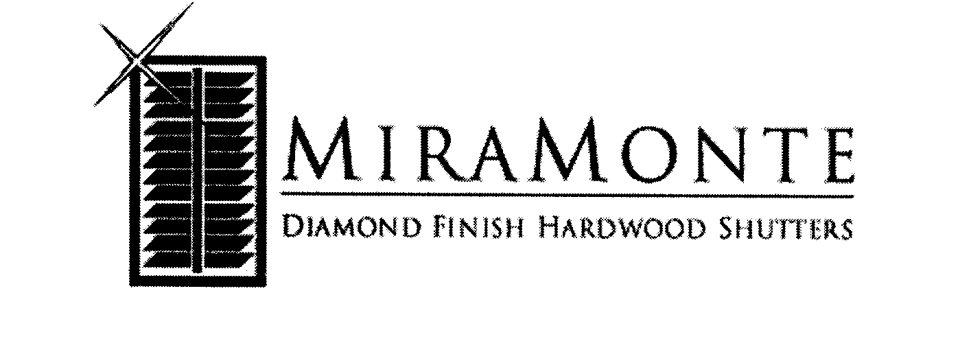  MIRAMONTE DIAMOND FINISH HARDWOOD SHUTTERS