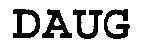Trademark Logo DAUG