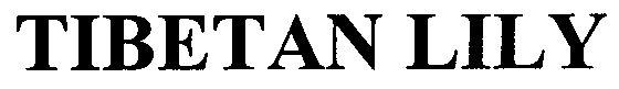 Trademark Logo TIBETAN LILY