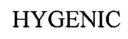 Trademark Logo HYGENIC