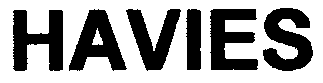 Trademark Logo HAVIES