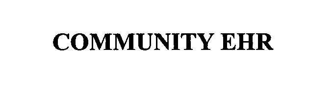 Trademark Logo COMMUNITY EHR