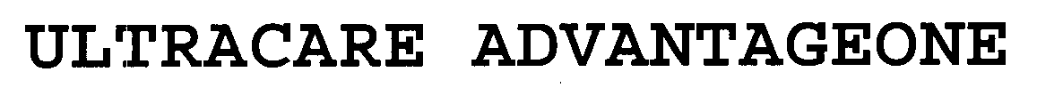 Trademark Logo ULTRACARE ADVANTAGEONE