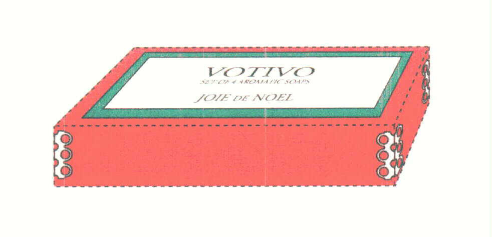  VOTIVO SET OF 4 AROMATIC SOAPS JOIE DE NOEL