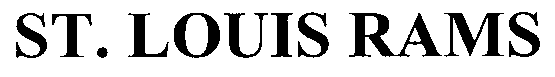 Trademark Logo ST. LOUIS RAMS