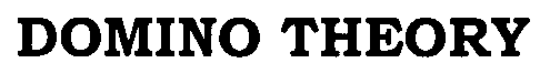 Trademark Logo DOMINO THEORY