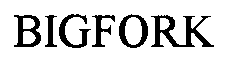 Trademark Logo BIGFORK