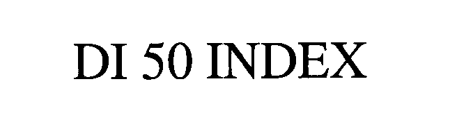 Trademark Logo DI 50 INDEX