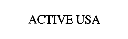 Trademark Logo ACTIVE USA