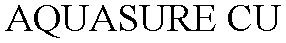 Trademark Logo AQUASURE CU