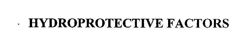 Trademark Logo HYDROPROTECTIVE FACTORS