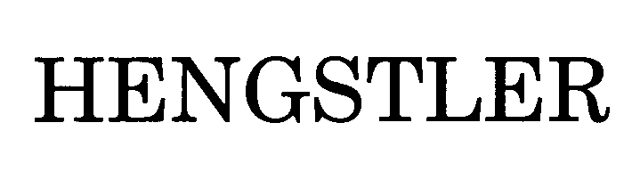 Trademark Logo HENGSTLER
