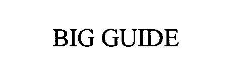 Trademark Logo BIG GUIDE
