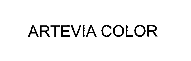 Trademark Logo ARTEVIA COLOR