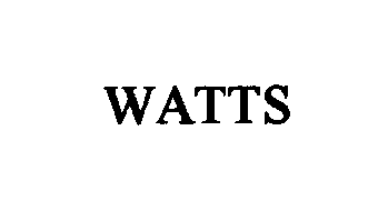Trademark Logo WATTS