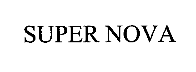 Trademark Logo SUPER NOVA