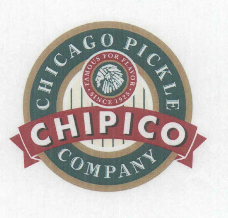 Trademark Logo CHICAGO PICKLE COMPANY CHIPICO FAMOUS FOR FLAVOR SINCE 1925
