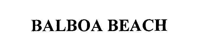 Trademark Logo BALBOA BEACH