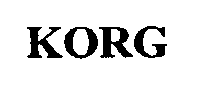 Trademark Logo KORG