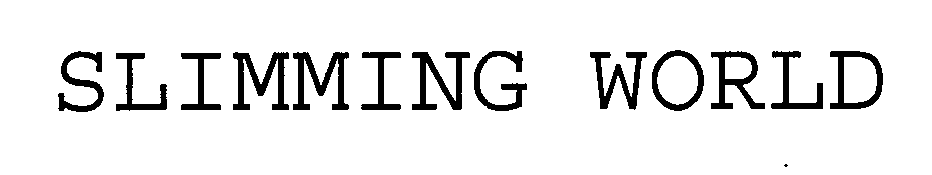 Trademark Logo SLIMMING WORLD