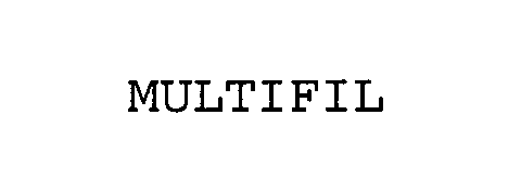 Trademark Logo MULTIFIL