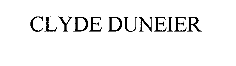 Trademark Logo CLYDE DUNEIER