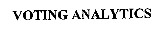 Trademark Logo VOTING ANALYTICS