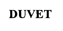 Trademark Logo DUVET