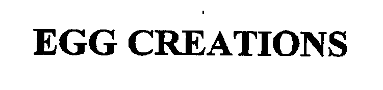 Trademark Logo EGG CREATIONS