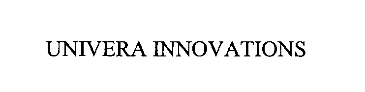 Trademark Logo UNIVERA INNOVATIONS