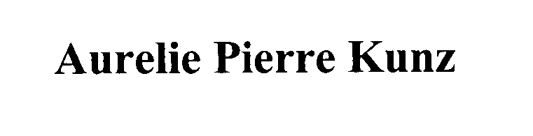 Trademark Logo AURELIE PIERRE KUNZ