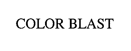 Trademark Logo COLOR BLAST