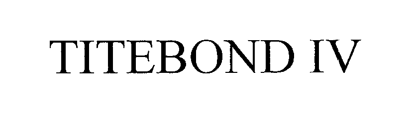 Trademark Logo TITEBOND IV
